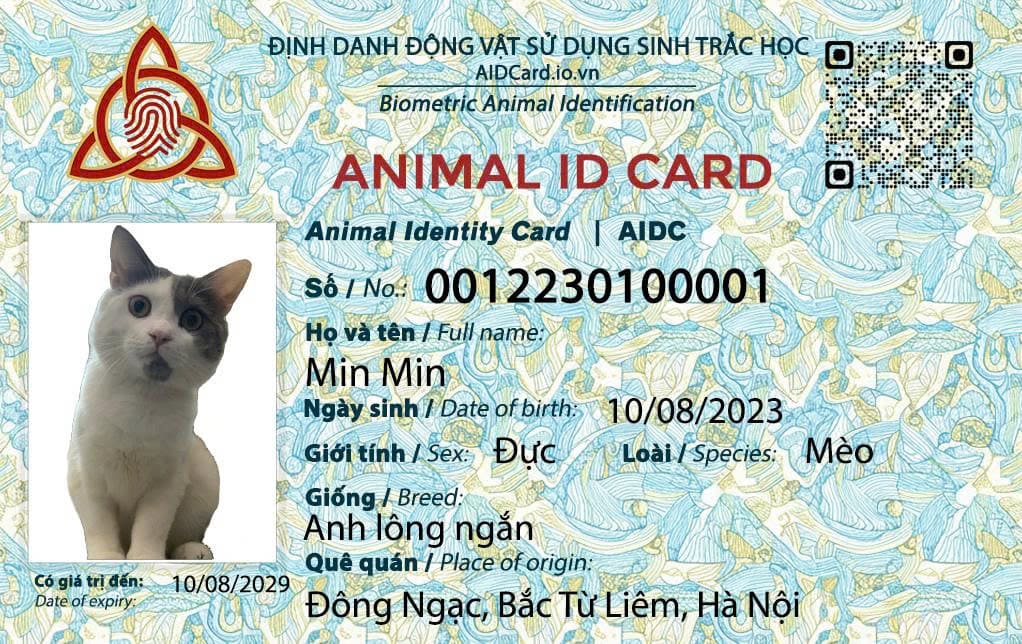 Thẻ định danh — mặt trước