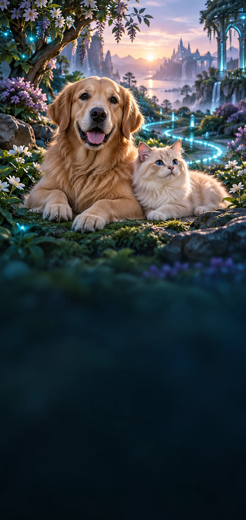 Chó và mèo trong khu vườn ScanPaw